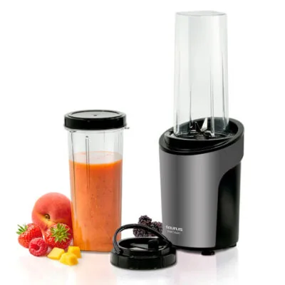 Mini Licuadora Taurus Shake Away 2.0 de 600 ml en Acero con Cuchillas de Alto Rendimiento