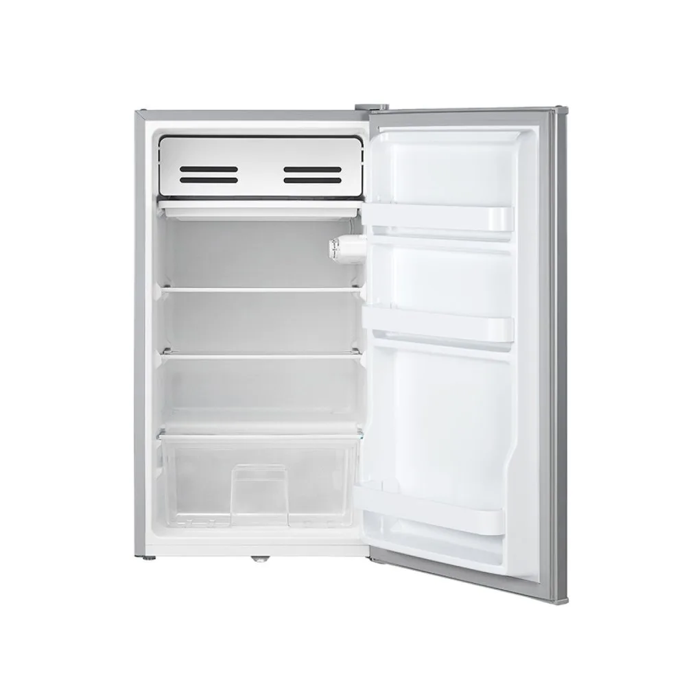 1200Wx1200H D Mabe Frigobar 93L Inox RMF04PRX0 Frente abierto