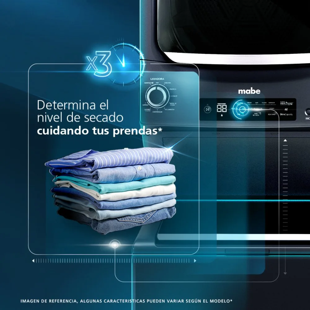 1200Wx1200H G Mabe Centro De Lavado 24kg Diamond Gray MCLP2440PSDG0 Seca Como Te Gusta