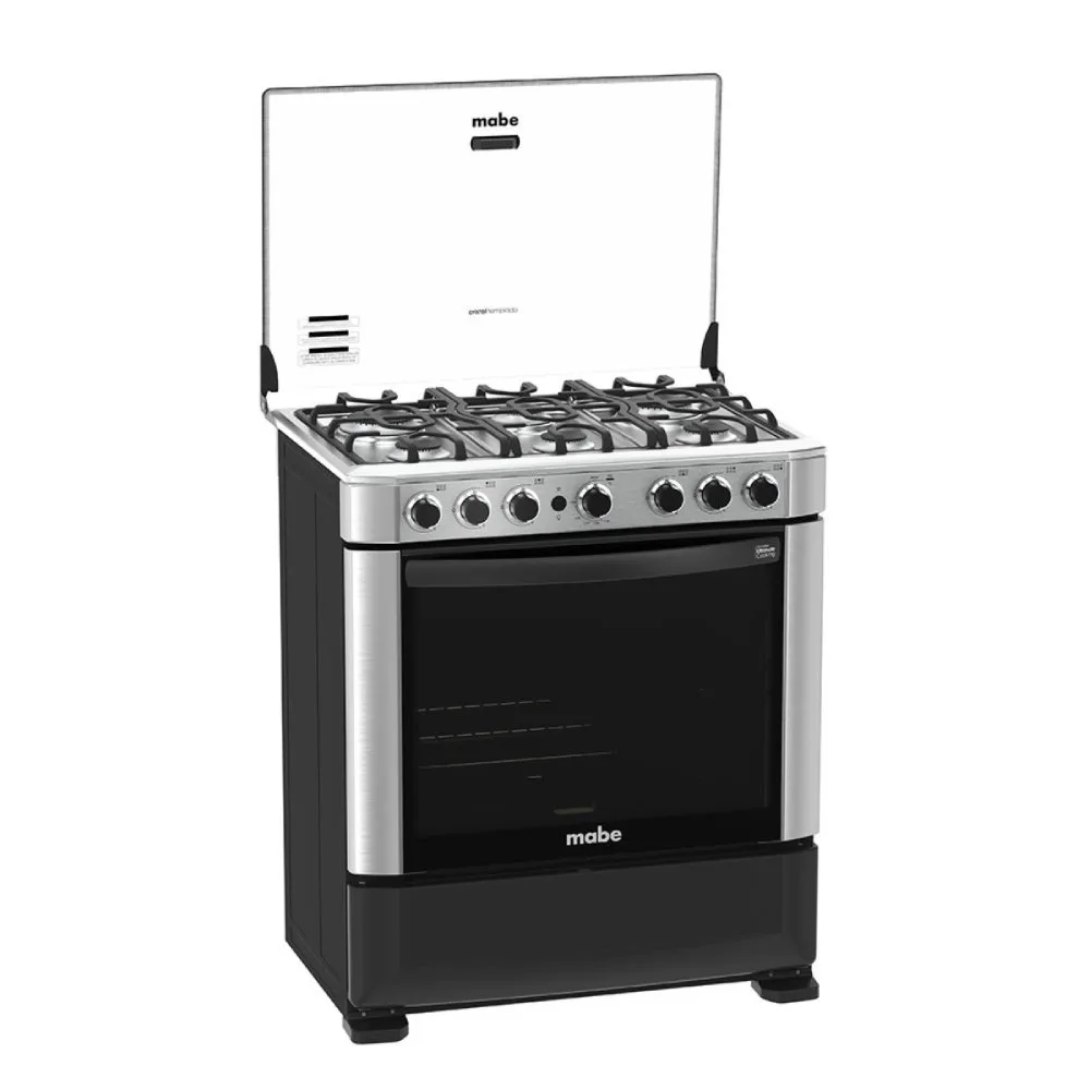 1200Wx1200H G Mabe Estufas 76Cm Inox CMP7625FX0 Derecha abierta