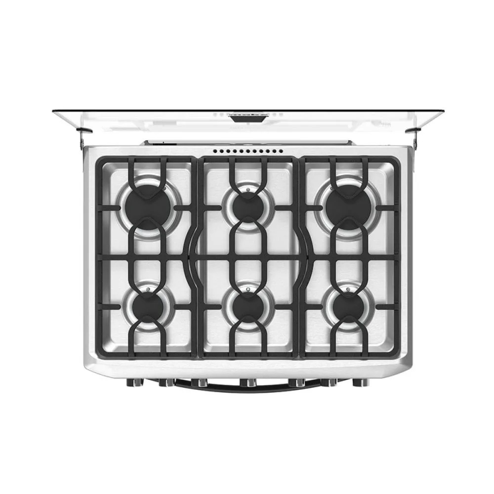 1200Wx1200H I Mabe Estufas 76Cm Inox CMP7625FX0 Cenital abierto
