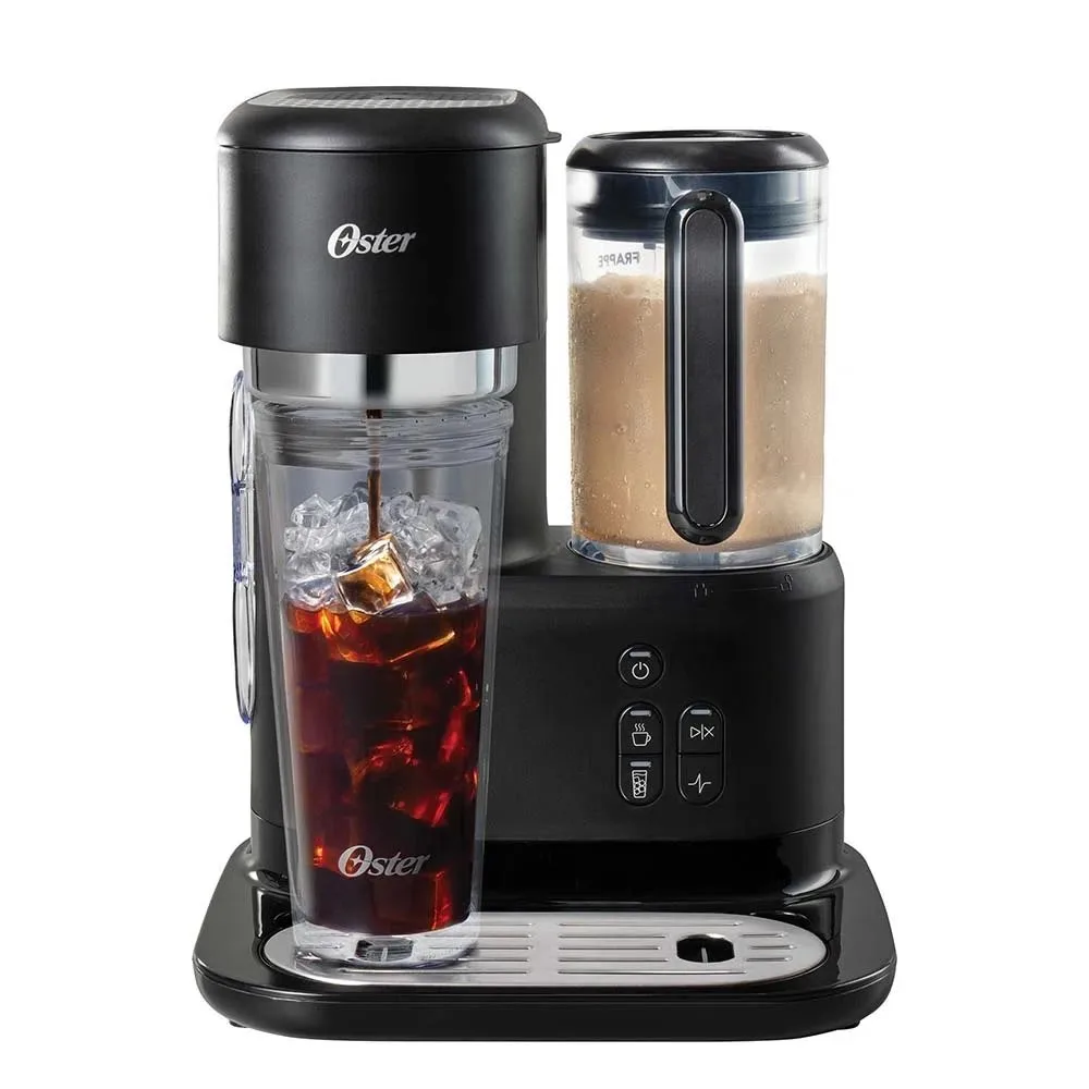 Cafetera Frappe Oster® BVSTDC03B Cafetera y Licuadora 3 en 1 en Negro
