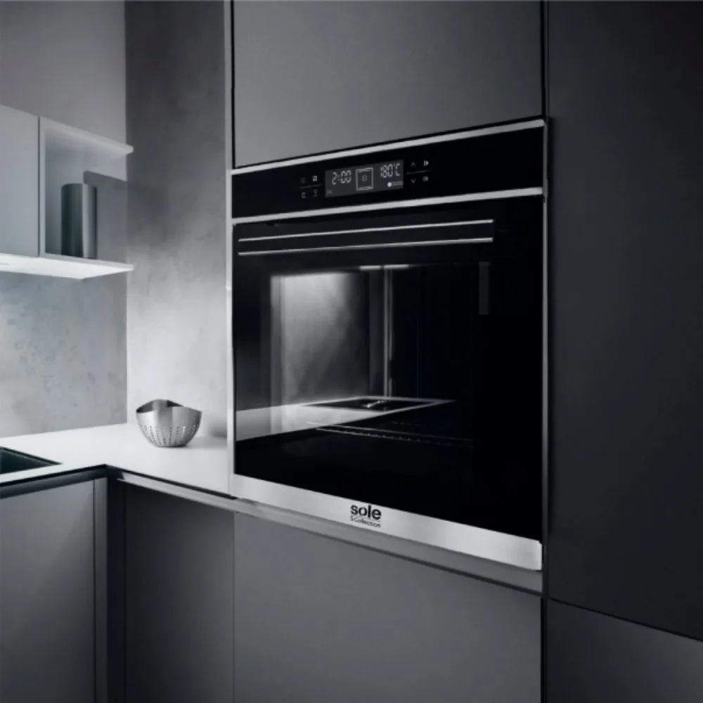Horno Empotrable Electrico S Collection Sole de 75L Panel Digital y Turbo Conveccion SOLHO019 SOLROST001