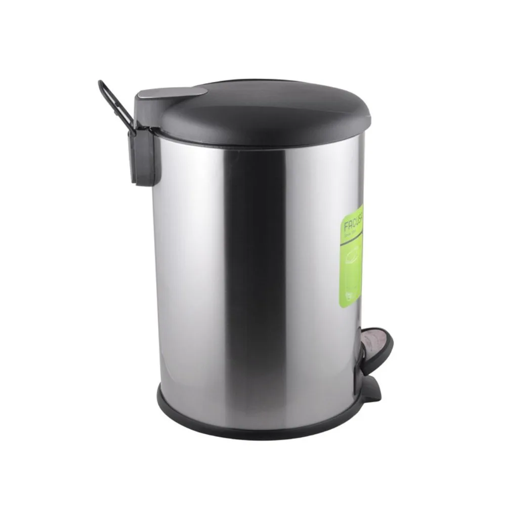 Papelera Clean 20L con Asa de Acero Inoxidable 2