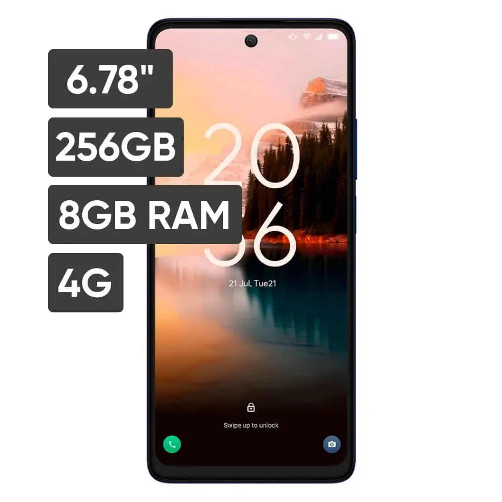Smartphone NXTPAPER TCL T612B 6.78 FHD 8GB RAM 256GB Triple Camara 50MP 5MP 2MP 2