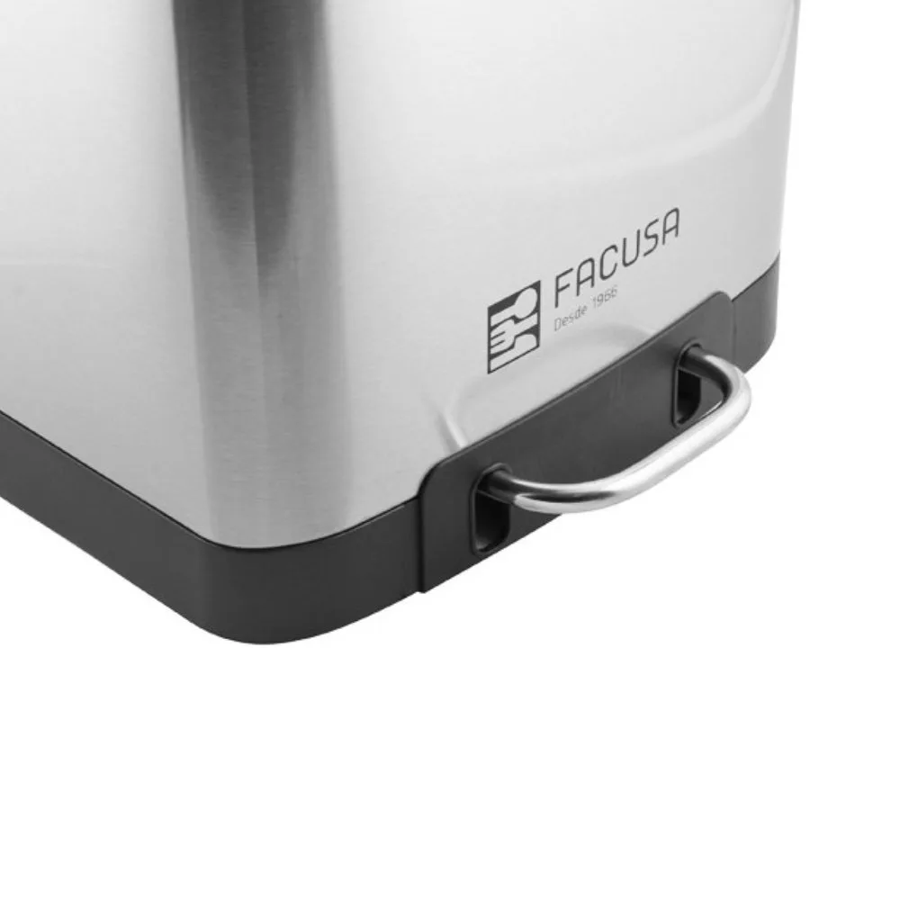 papelera 3lt inox cpedal 18x165x26cm 1