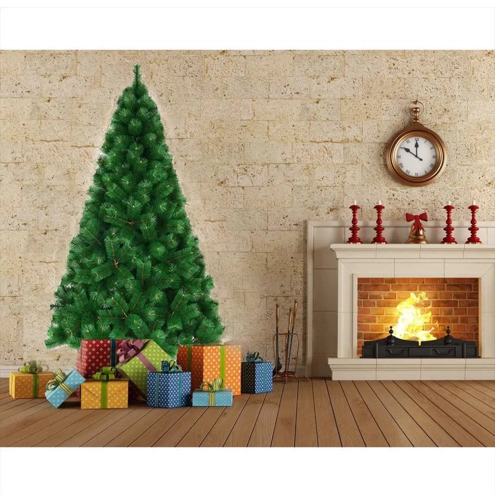 Arbol Ponposo Verde Rama por Rama de Navidad de 180 cm Grande y Realista para Decorar Tu Hogar 2