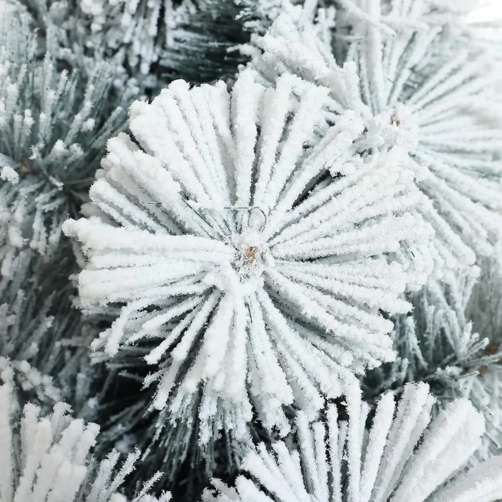 Arbol de Navidad con NEVADO de 150 cm Coposo AmericanoIncluye soporte 3
