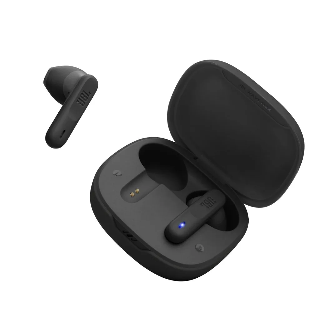 Audifonos Bluetooth True Wireless JBL Wave Flex Resistencia al agua IP54 duracion de hasta 8 horas control de musica y llamadas negro 4