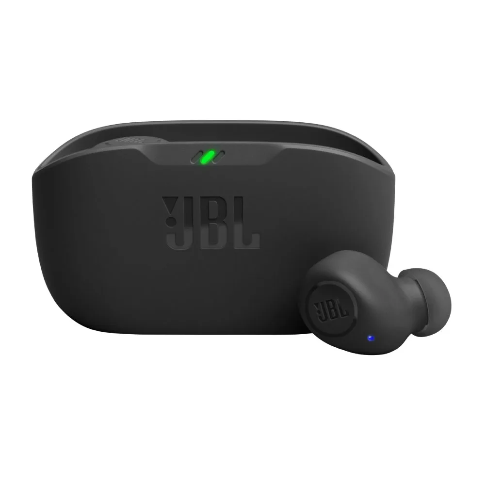 Audifonos bluetooth True Wireless JBL Wave Buds resistente al agua IP54 duracion max. 8 horas control de musica y llamadas negro 5