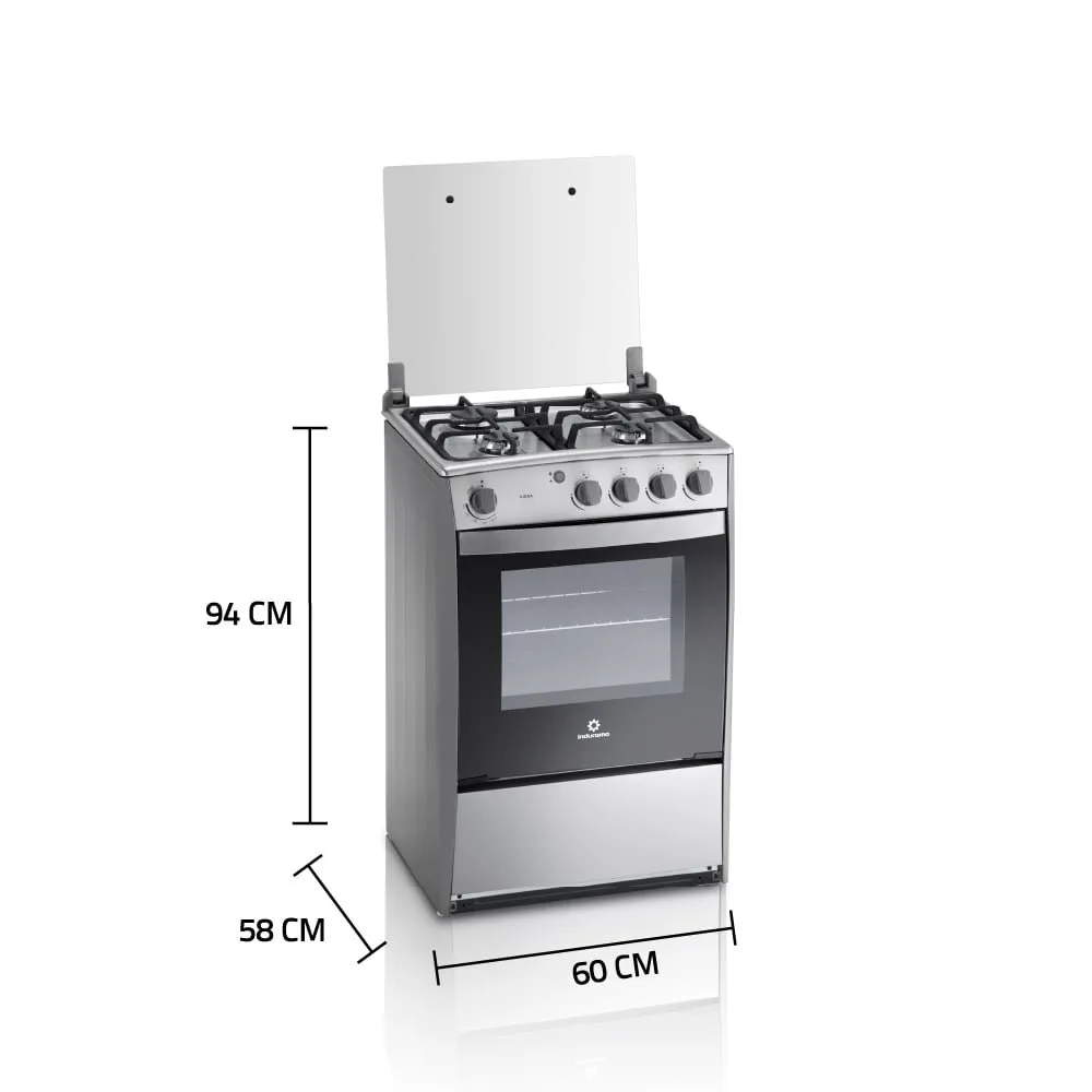 Cocina de 24″ con Encendido Electrico y Quemadores Sellados Horno con Luz y Sistema Cortagas VIENA QZ 7