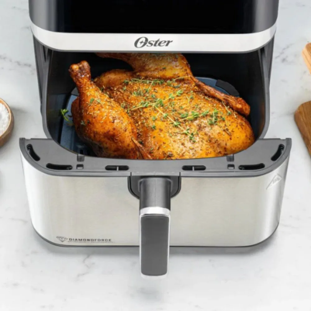 Freidora de Aire Digital Oster 7.5L CKSTAF75DSSDF con Recubrimiento DiamondForce 3