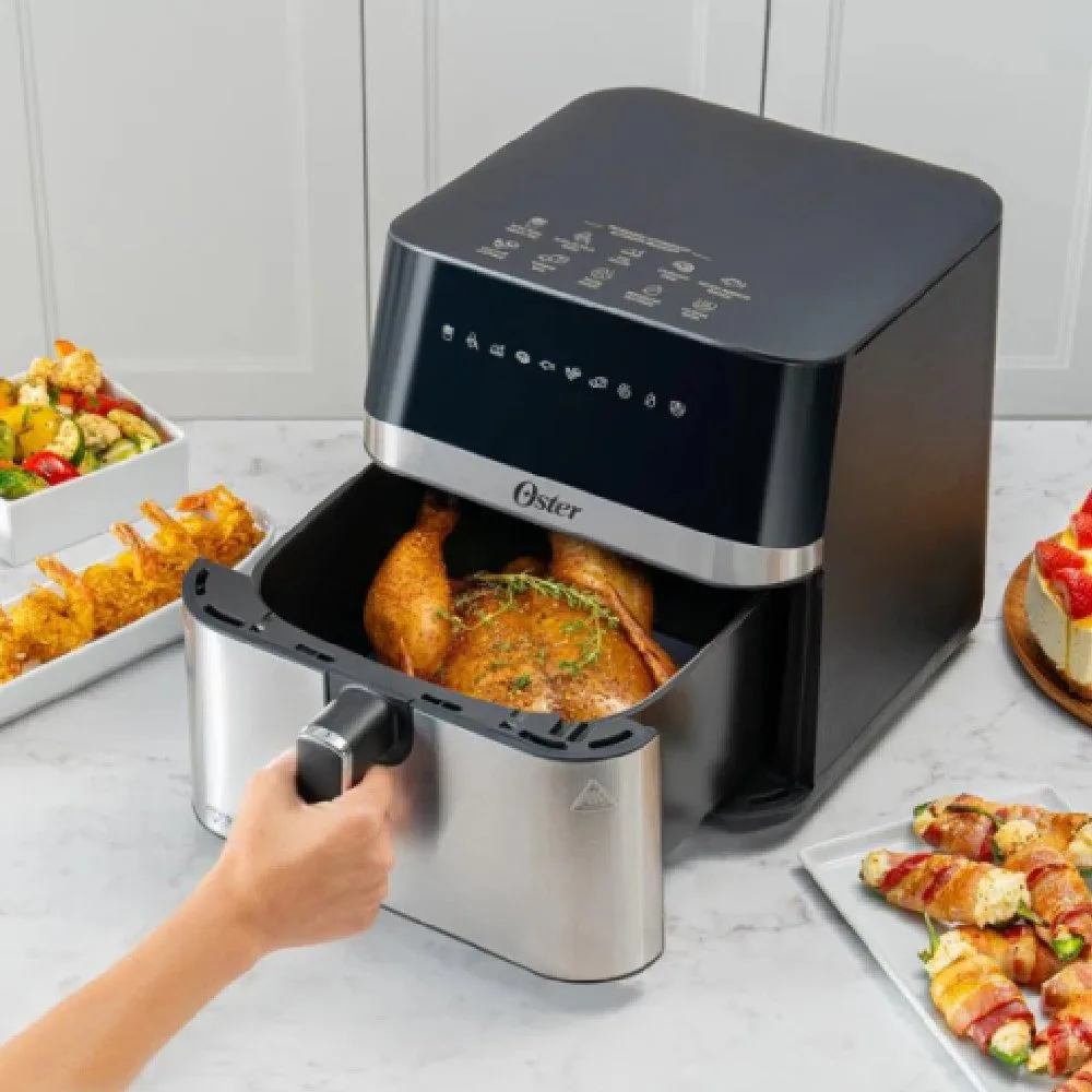 Freidora de Aire Digital Oster 7.5L CKSTAF75DSSDF con Recubrimiento DiamondForce 5
