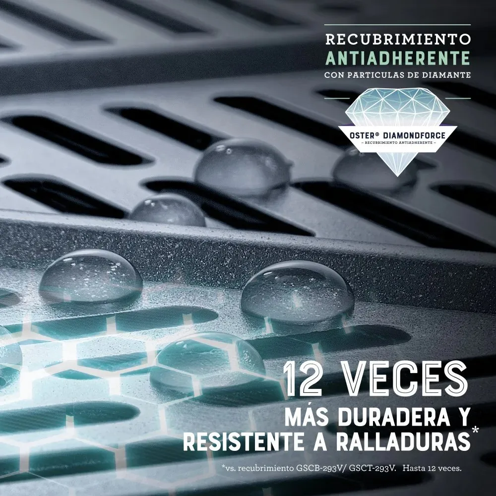 Freidora de Aire Manual Oster® de 4L con Recubrimiento DiamondForce CKSTAF401MDF 2
