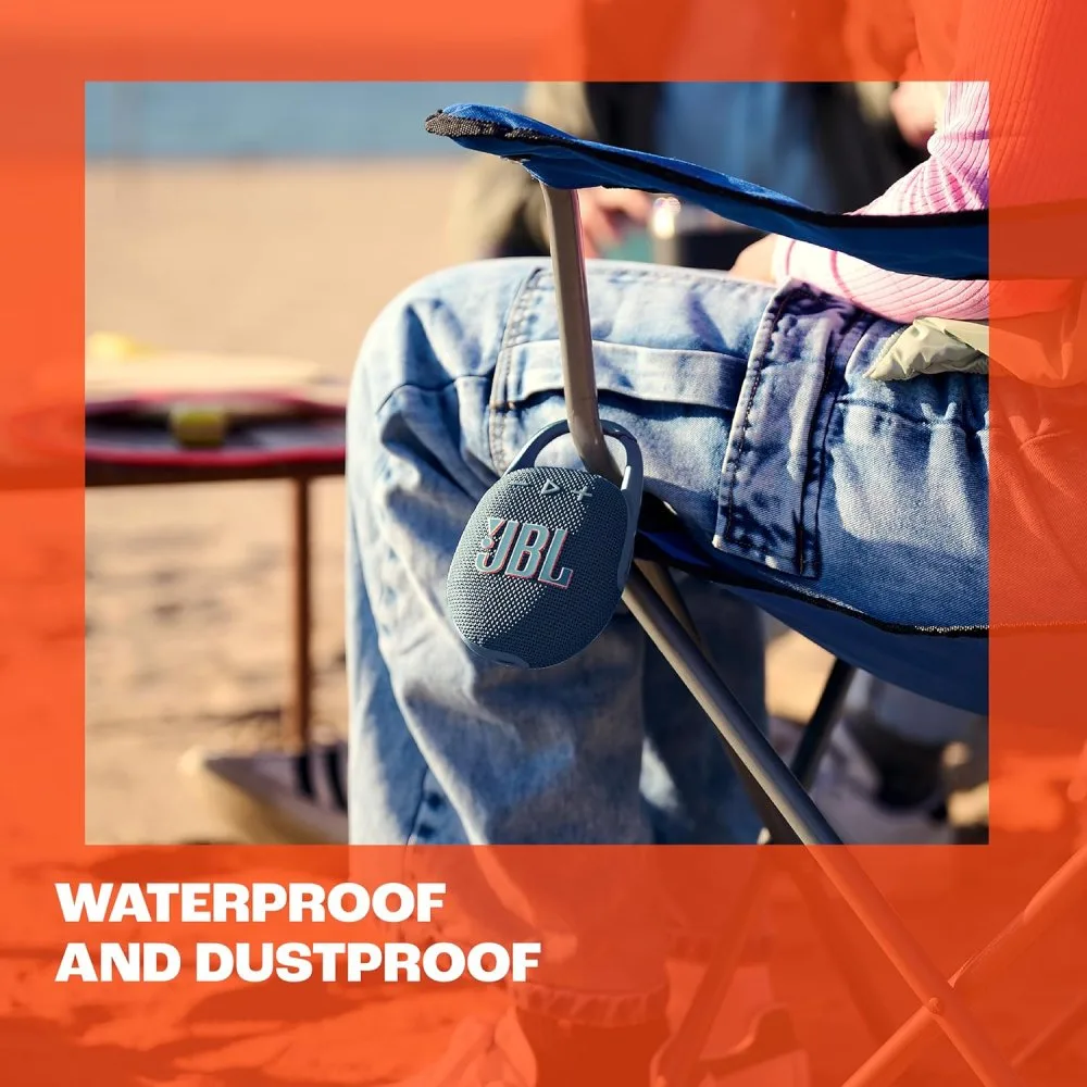 JBL Clip 5 Parlante Bluetooth Ultraportatil Impermeable y Resistente al Polvo con Sonido JBL Pro Azul 5