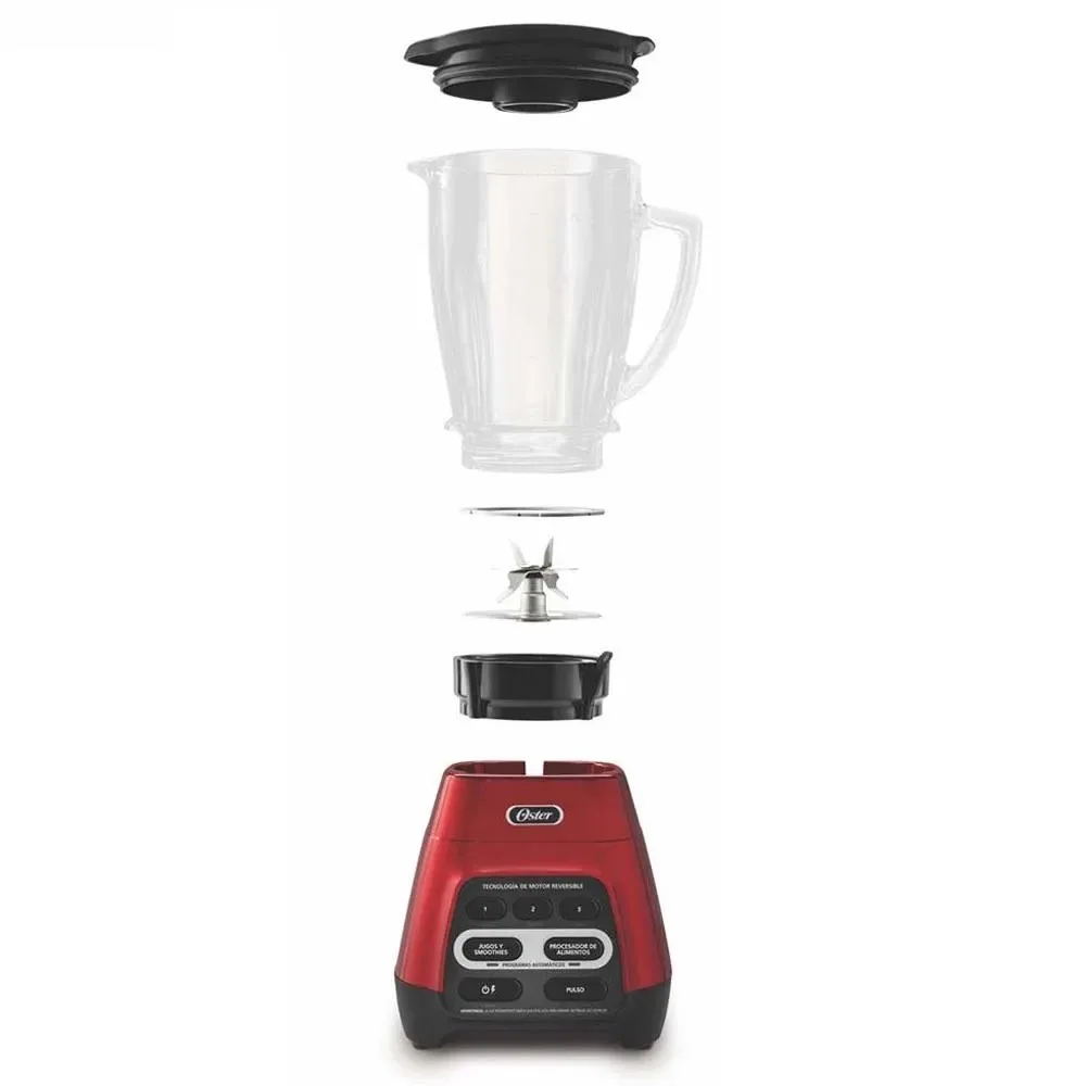 Licuadora Oster® con Tecnologia de Motor Reversible y Cuchilla Grande 1000 W BLSTPYG1310RBG 6