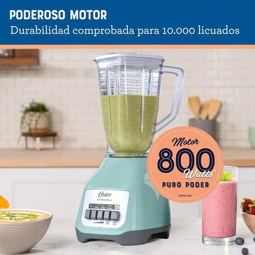 Licuadora Oster® de 2 Velocidades con Pulso y Vaso de Vidrio BLSTKAGVPB 7