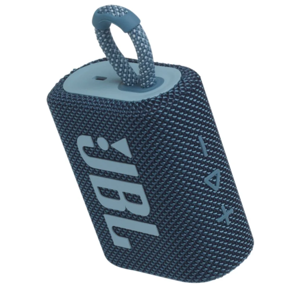 Parlante Bluetooth JBL Go 3 Impermeable IP67 5 Horas de Reproduccion Color Azul