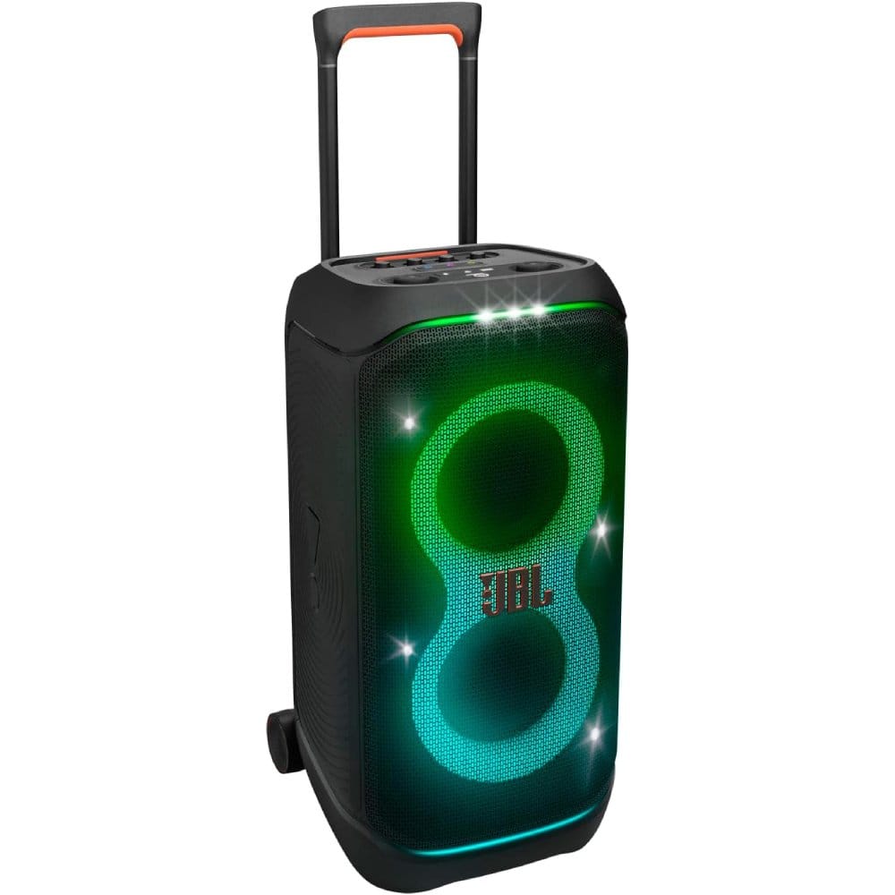 Parlante JBL PartyBox Stage 320 Potente Sonido Pro IPX4 Hasta 18 Horas de Reproduccion Color Negro