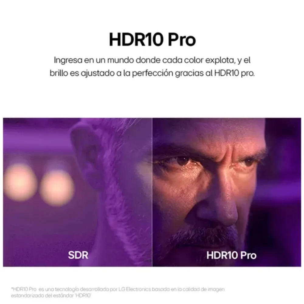 Televisor 4K LG con HDR10 Pro y Procesador AI alpha 5 Gen7 65UT7300PSA 6