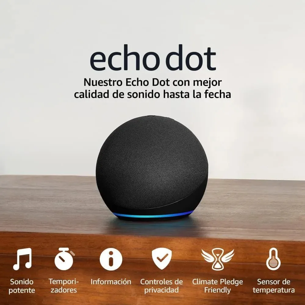 Altavoz inteligente Amazon Echo Dot 5ta generacion control de voz con Alexa 3