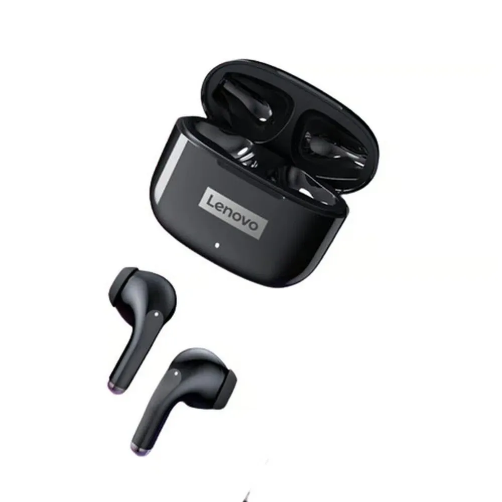 Audifonos Inalambricos Bluetooth Lenovo Livepods LP40 Pro Con Estuche de Carga Resistencia IPX5 Negro 3