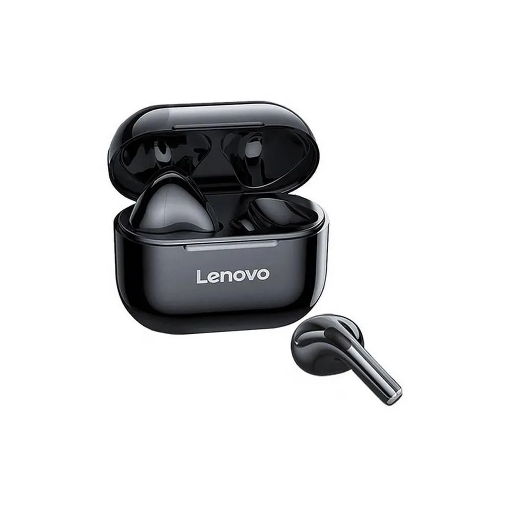 Audifonos Inalambricos Bluetooth Lenovo Livepods LP40 Pro Con Estuche de Carga Resistencia IPX5 Negro