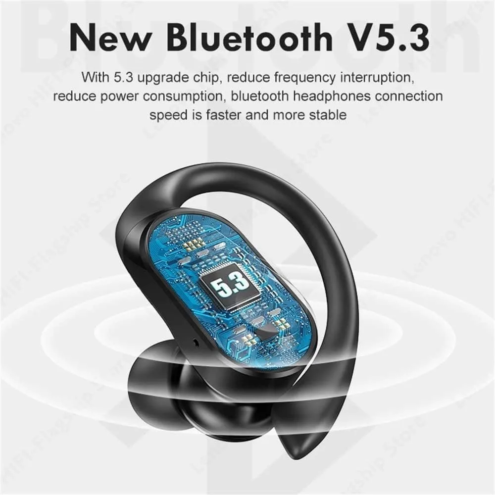Audifonos Lenovo True Wireless LP75 Bluetooth 5.3 Sports Sonido 9D Resistencia al Agua Carga Rapida y Control Tactil 3