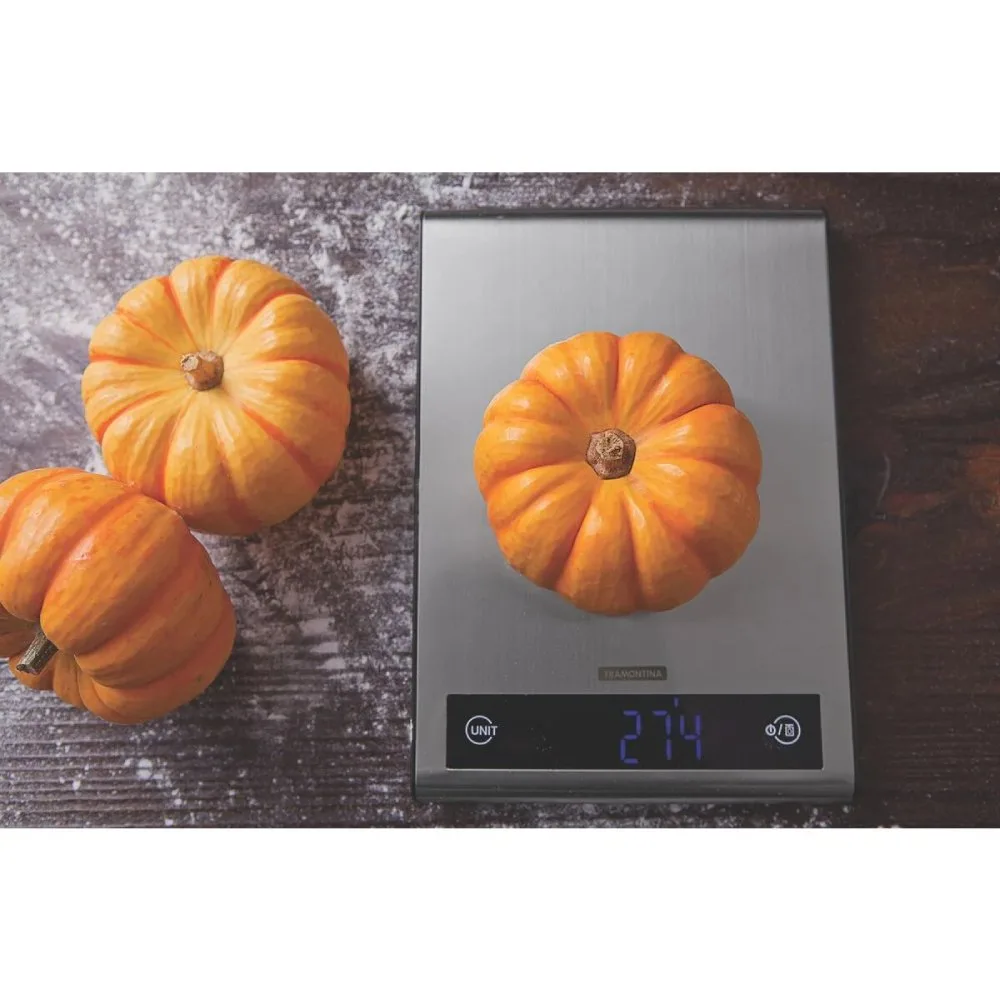 Balanza Digital Tramontina Utility 5kg Acero Inoxidable Medicion Precisa