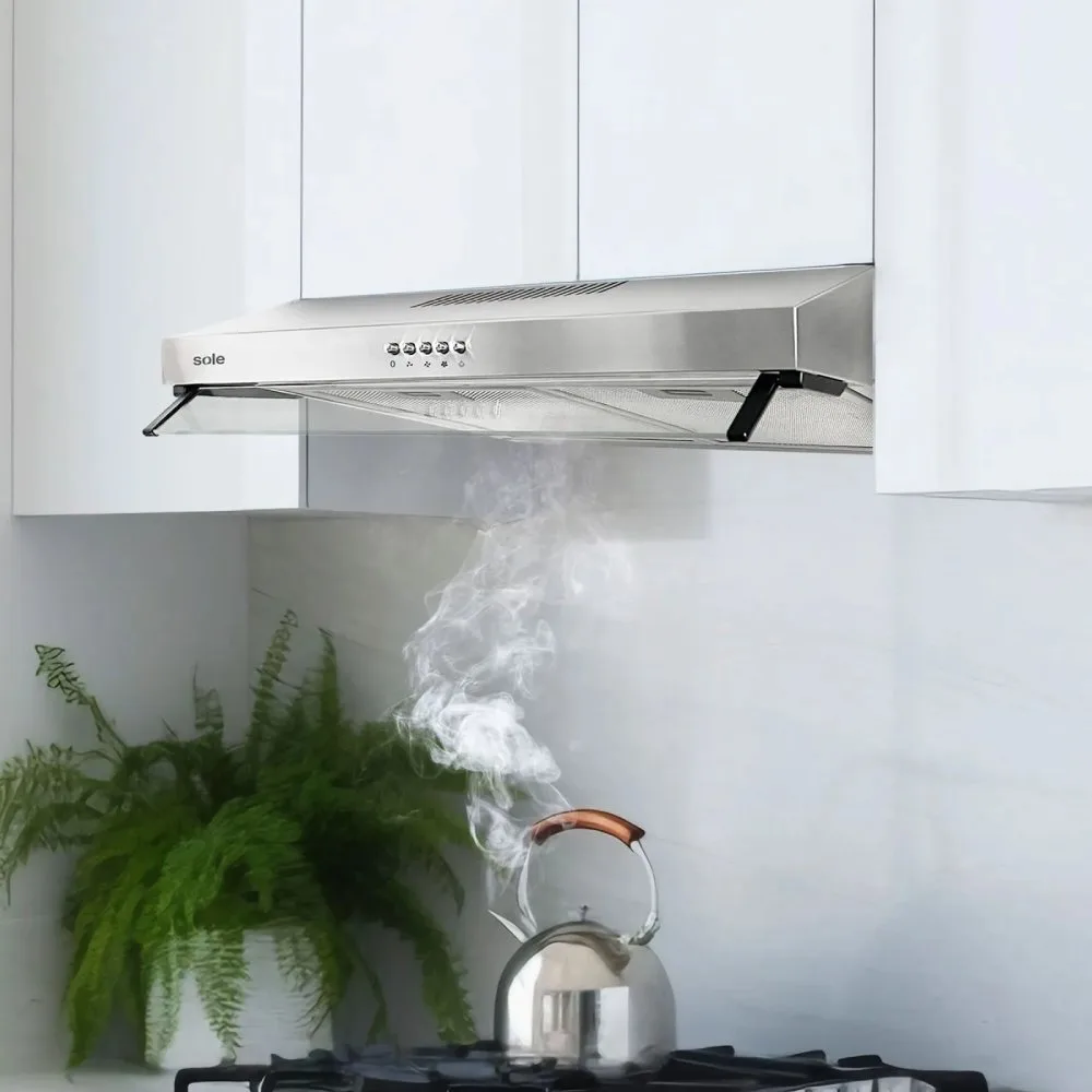 Campana Extractora Sole TURE15COV2 60 cm con Motor de 95W Iluminacion LED y 3 Niveles de Absorcion 6