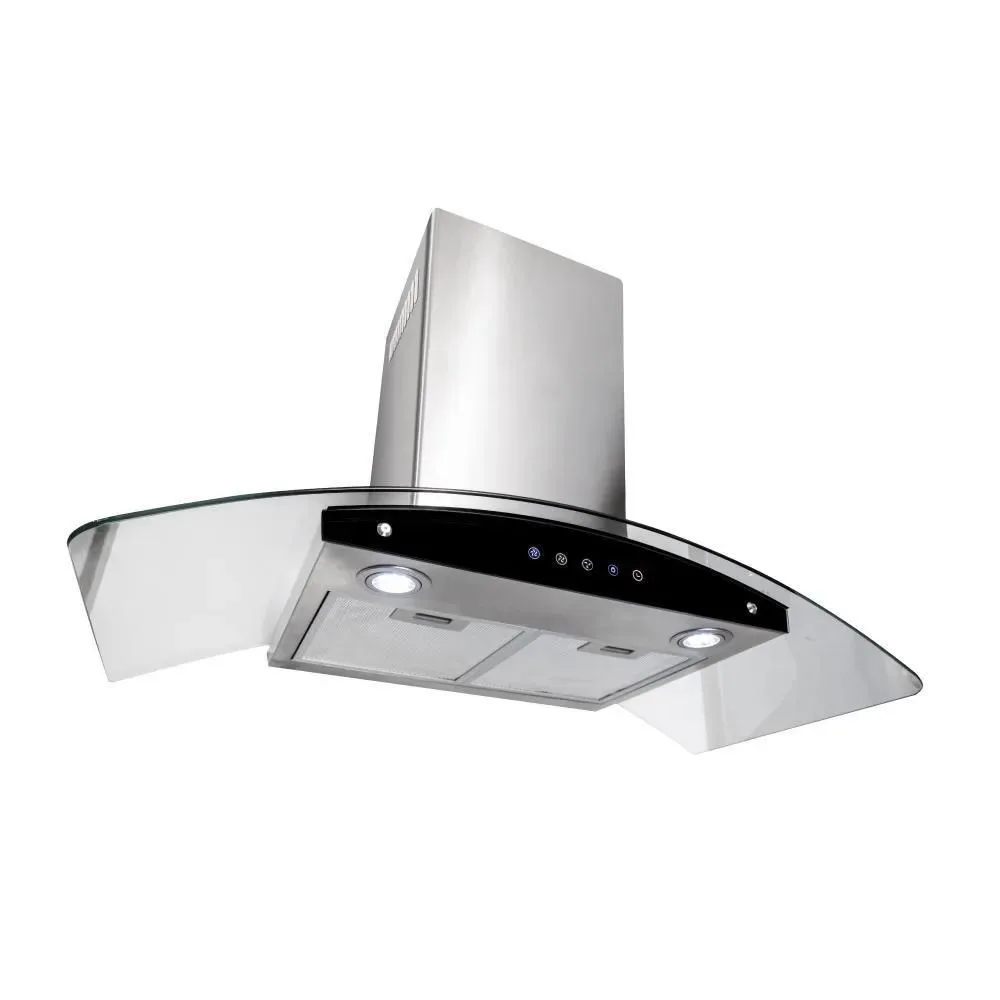 Campana Extractora Sole TURE84CO 90cm Diseno Minimalista 3 Niveles de Potencia Filtros Lavables y Focos LED 3