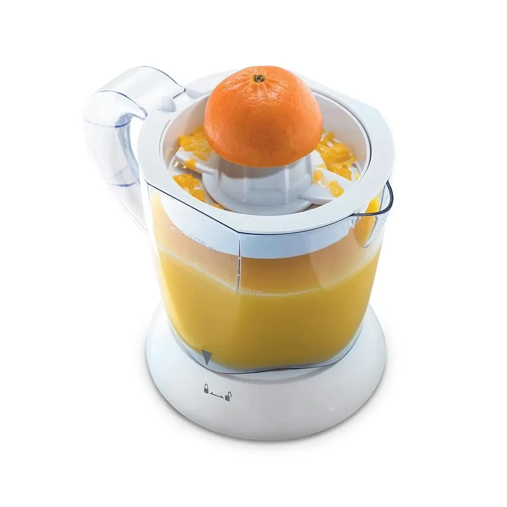Exprimidor de Citricos Oster® FPSTJU407W Rotacion Bidireccional Conos Intercambiables Jarra de 1L y Colador Ajustable 4