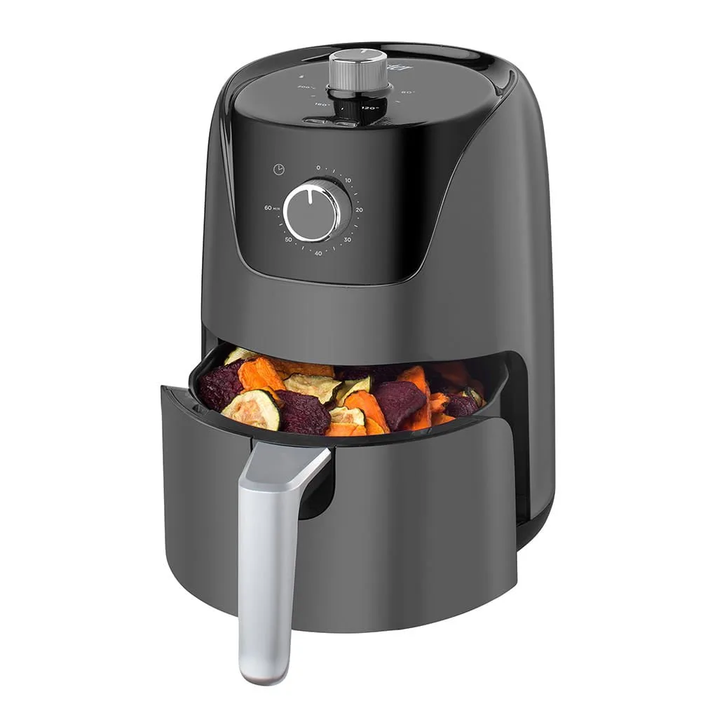 Freidora de aire compacta OSTER CKSTAF18M 053 de 1.8 litros control manual de temperatura y temporizador de 60 minutos facil de limpiar