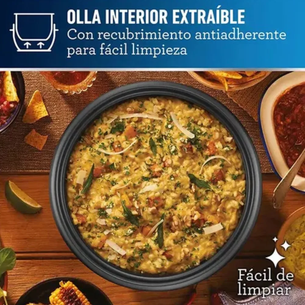 Olla Arrocera Oster 1.8L CKSTRC8029T con Funcion Sofrito Tazon Antiadherente y Tapa de Vidrio Refractario – Turquesa 3