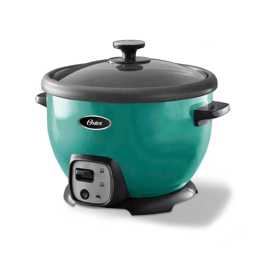Olla Arrocera Oster 1.8L CKSTRC8029T con Funcion Sofrito Tazon Antiadherente y Tapa de Vidrio Refractario – Turquesa