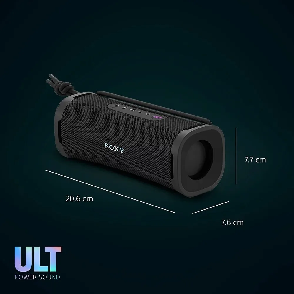 Parlante Bluetooth Sony SRS ULT10 Portatil ULT FIELD 1 Gris – Sonido Potente Resistente al Agua Bateria de 12 Horas y Carga USB Type C® 3