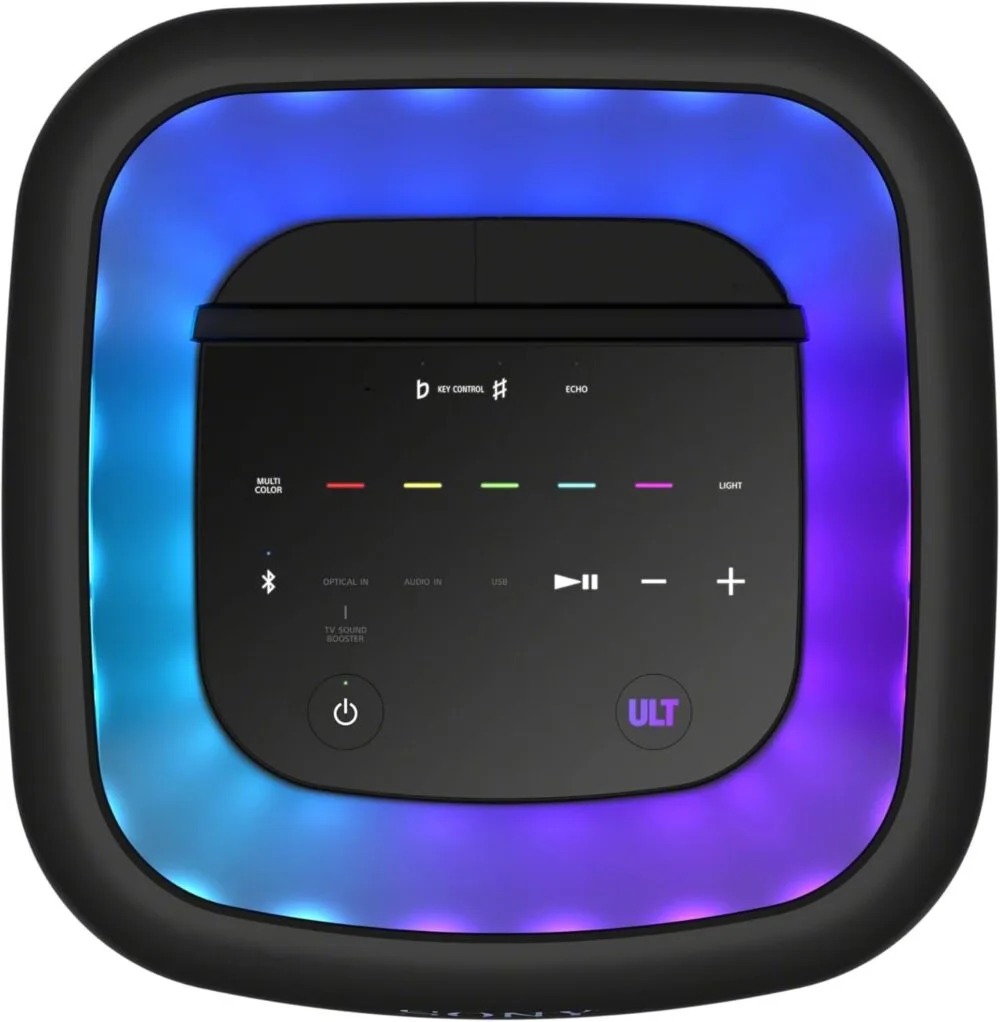 Parlante Bluetooth Sony ULT TOWER 10 con graves potentes luces de fiesta 360° microfono inalambrico y conexion multipunto 2