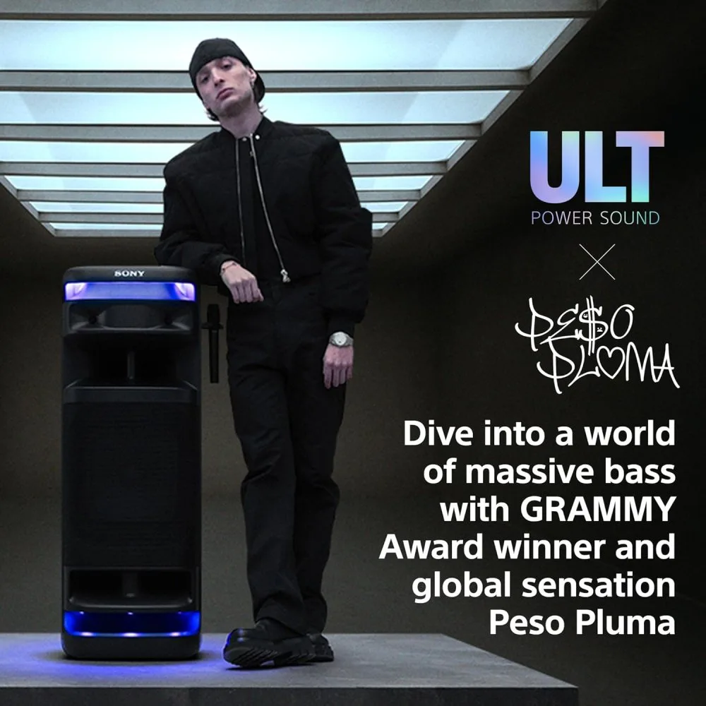 Parlante Bluetooth Sony ULT TOWER 10 con graves potentes luces de fiesta 360° microfono inalambrico y conexion multipunto 5