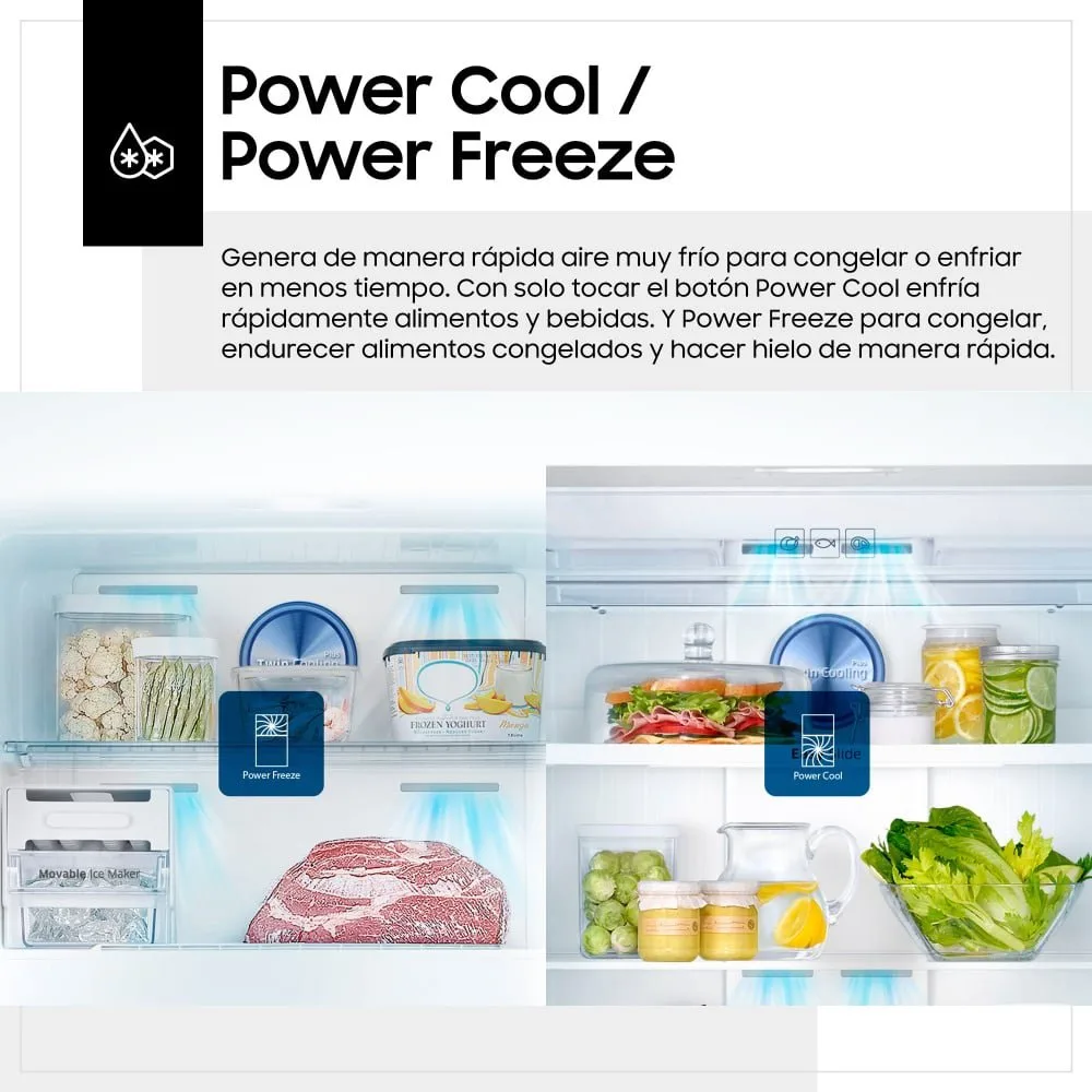 Refrigeradora Samsung Twin Cooling Plus™ RT38K5930BSPE – Innovacion en conservacion y ahorro energetico 5