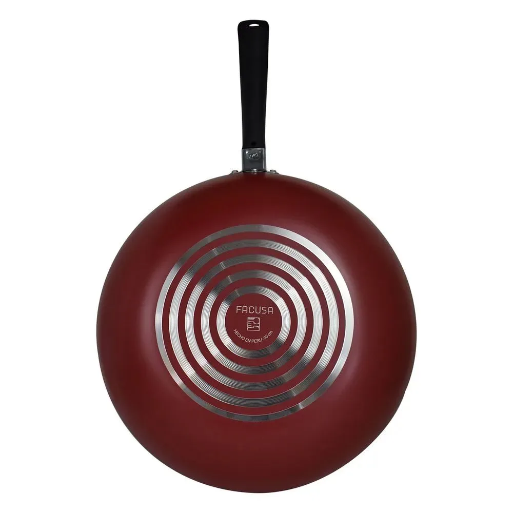 Sarten Estela Wok 30 Rojo – Aluminio con Revestimiento Antiadherente 2