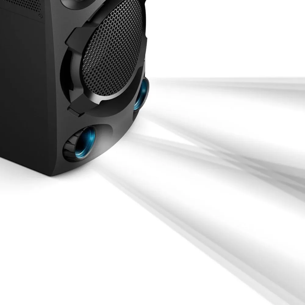 Sistema de Audio Inalambrico con Bluetooth® JET BASS BOOSTER y Control de Voz MHC V02 ¡Transforma Tus Fiestas 3