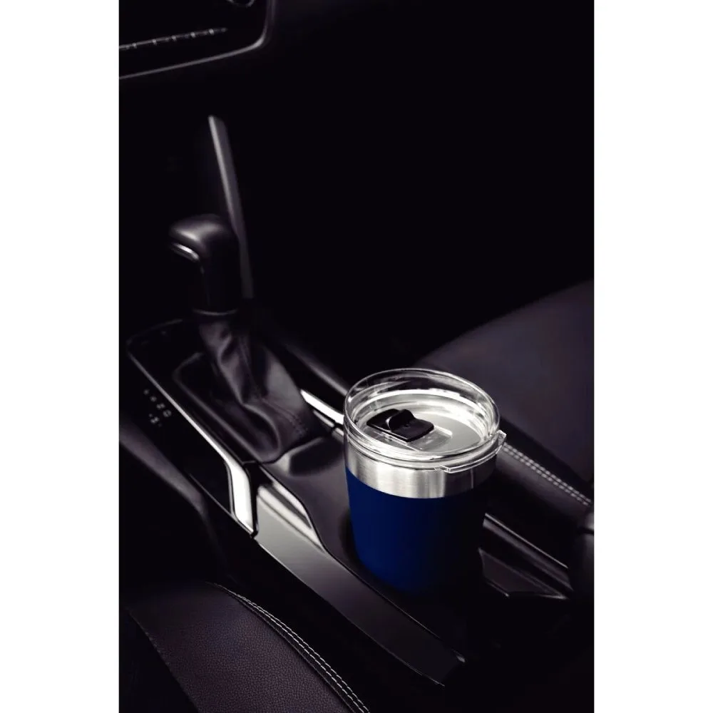 Vaso Termico de Acero Inox con tapa 500 ml Azul Exata Tramontina es un accesorio ideal para quienes disfrutan de bebidas en movimiento 5