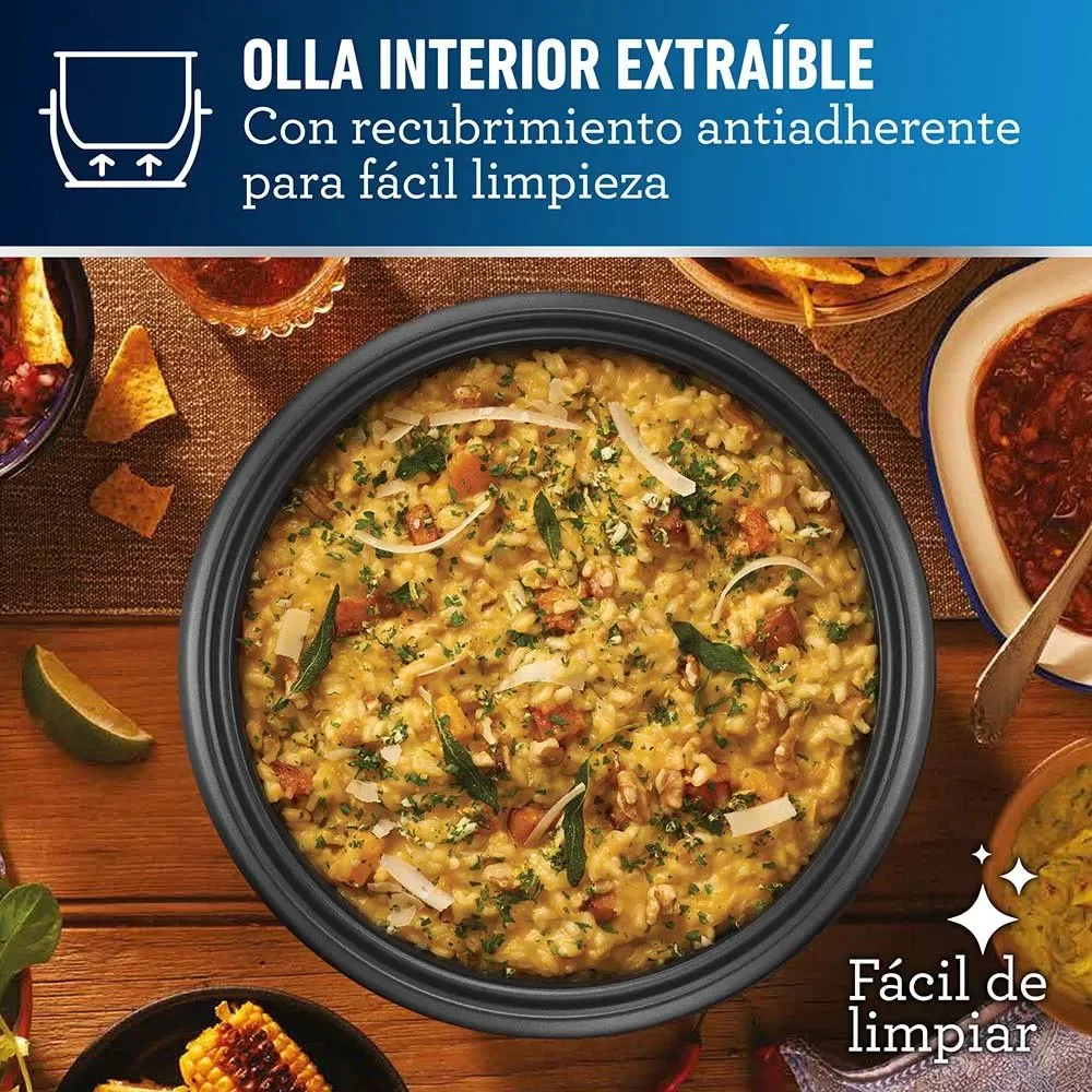 Arrocera Multiusos Oster® Roja con Funcion Sofrito 12 Tazas Bandeja de Vapor y Recubrimiento Antiadherente CKSTRC7030R 6