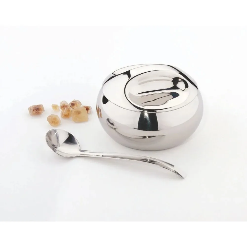 Azucarero de Acero Inoxidable 300gr con Cuchara Tramontina 64400500 2