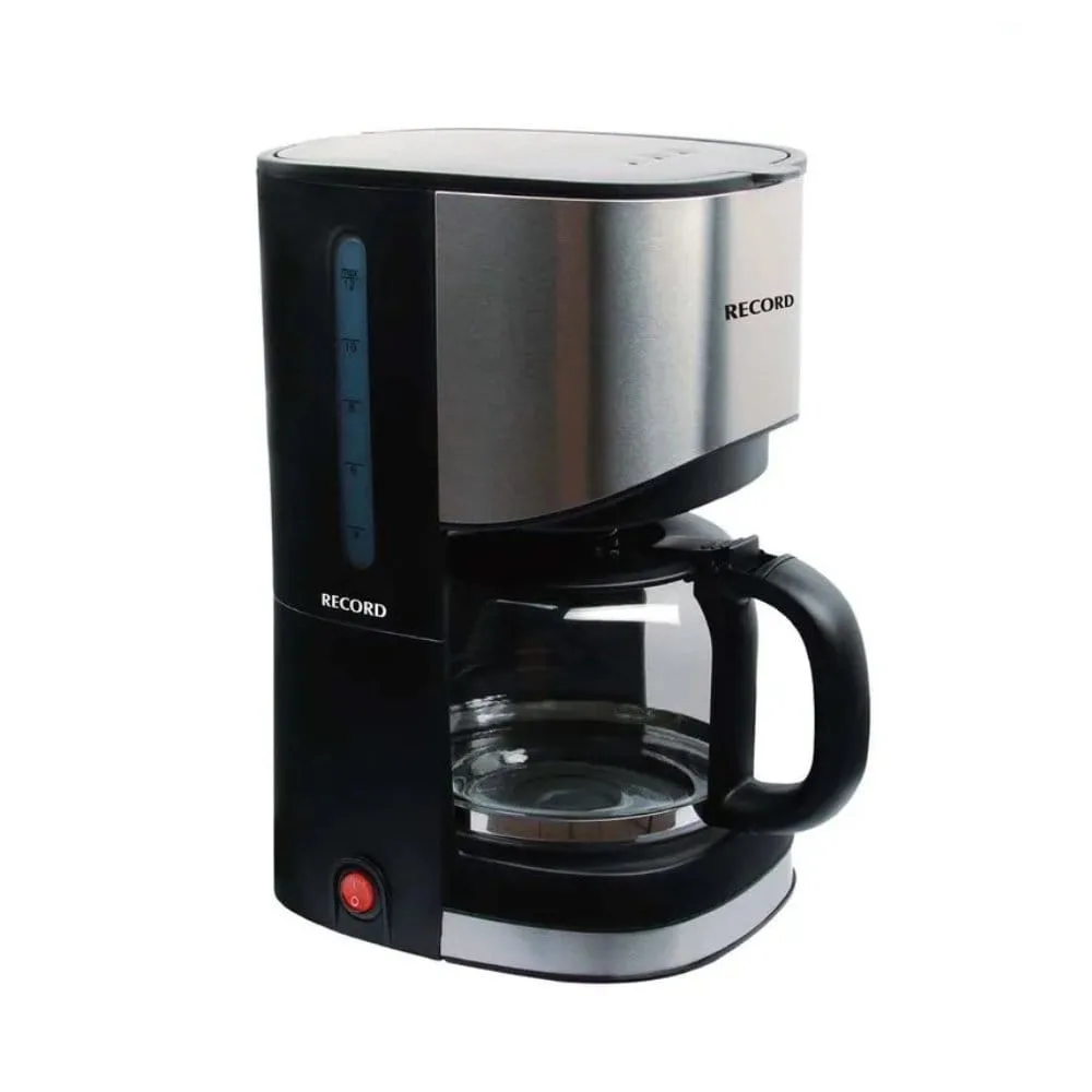 Cafetera Electrica Record REC INCAC101 de 12 Tazas – Potencia de 800W Jarra de Vidrio Refractario Filtro Removible y Apagado Automatico 3