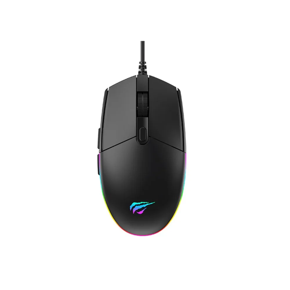 Combo Gaming 4 en 1 Havit KB501CM Teclado RGB Mouse 2400 DPI Auriculares con Sonido de Alta Calidad y Alfombrilla Antideslizante 4