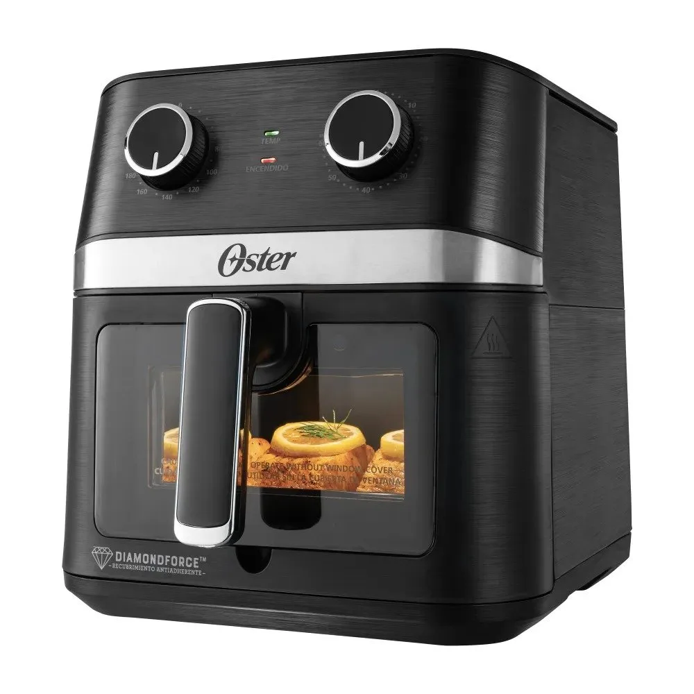Freidora de Aire Manual Oster® 6L con Recubrimiento DiamondForce y Ventana Transparente CKSTAF60WMDF 2