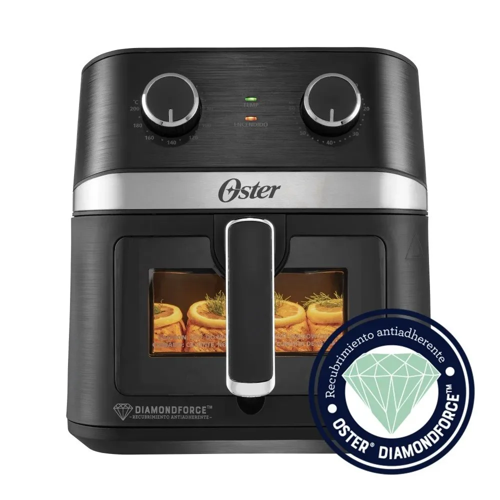 Freidora de Aire Manual Oster® 6L con Recubrimiento DiamondForce y Ventana Transparente CKSTAF60WMDF 3