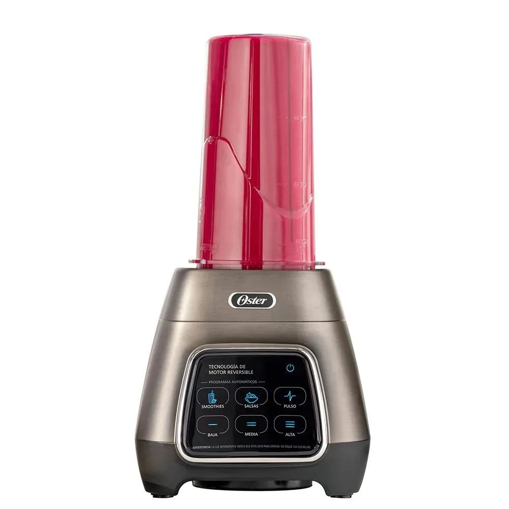 Licuadora Oster® programas automaticos con tecnologia reversible pantalla tactil y vaso BLend N Go BLSTPYG1312XBG 4