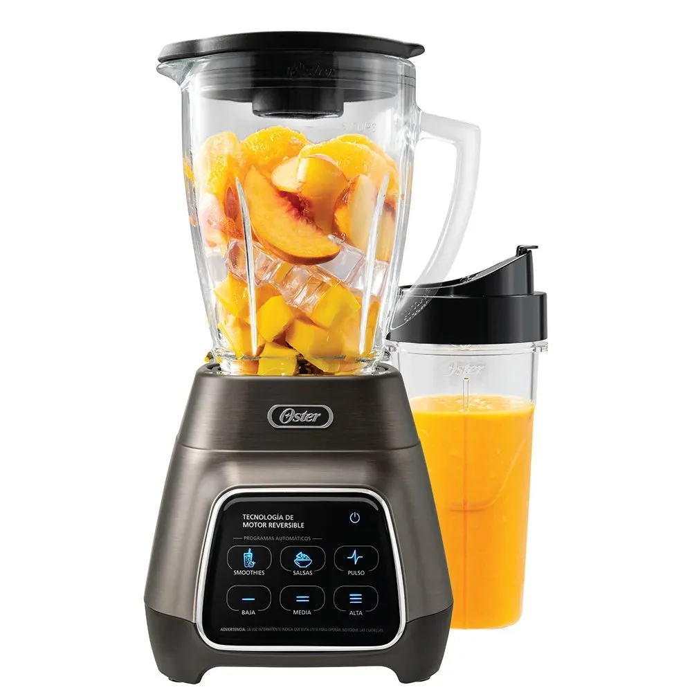 Licuadora Oster® programas automaticos con tecnologia reversible pantalla tactil y vaso BLend N Go BLSTPYG1312XBG 5